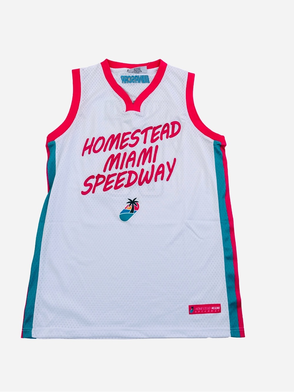 NASCAR Homestead-Miami Speedway Custom Basketball Jersey size Lg